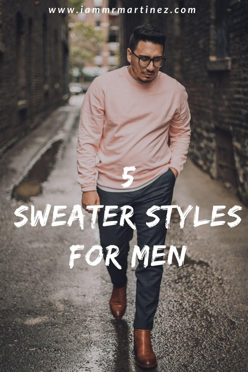 5 Sweater Styles Men Need In Their Wardrobe For Fall