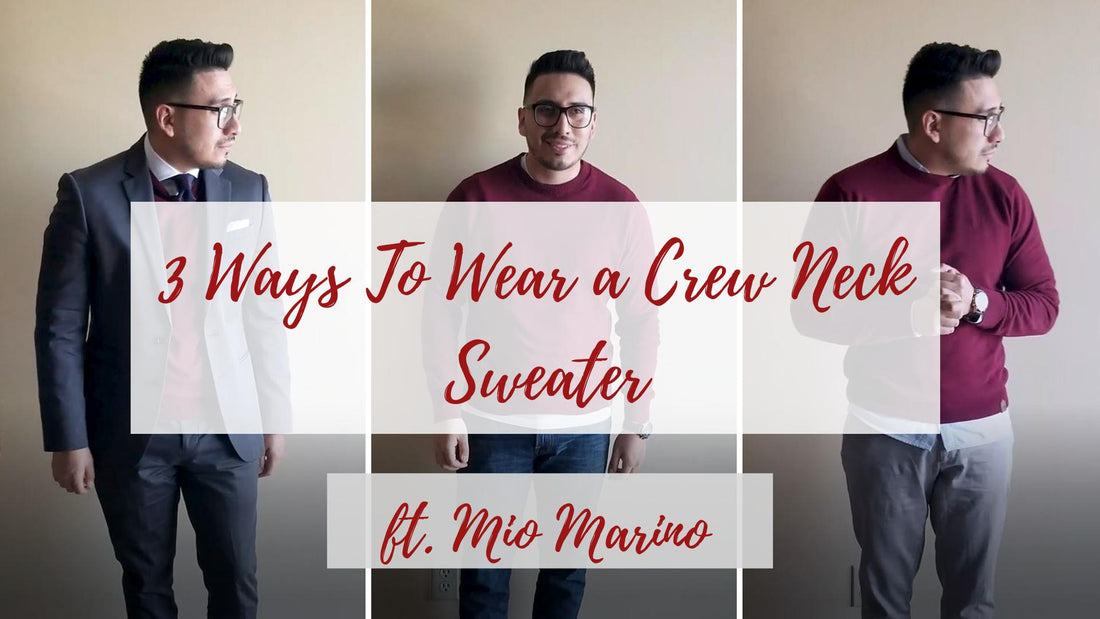 3 Ways To Rock A Crew Neck Sweater | How To Style A Crew Neck Sweater
