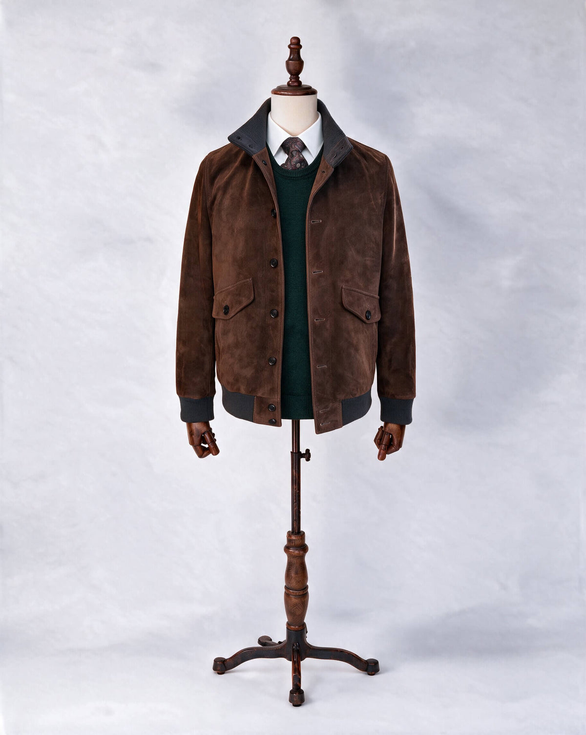 Suede Bomber Jacket