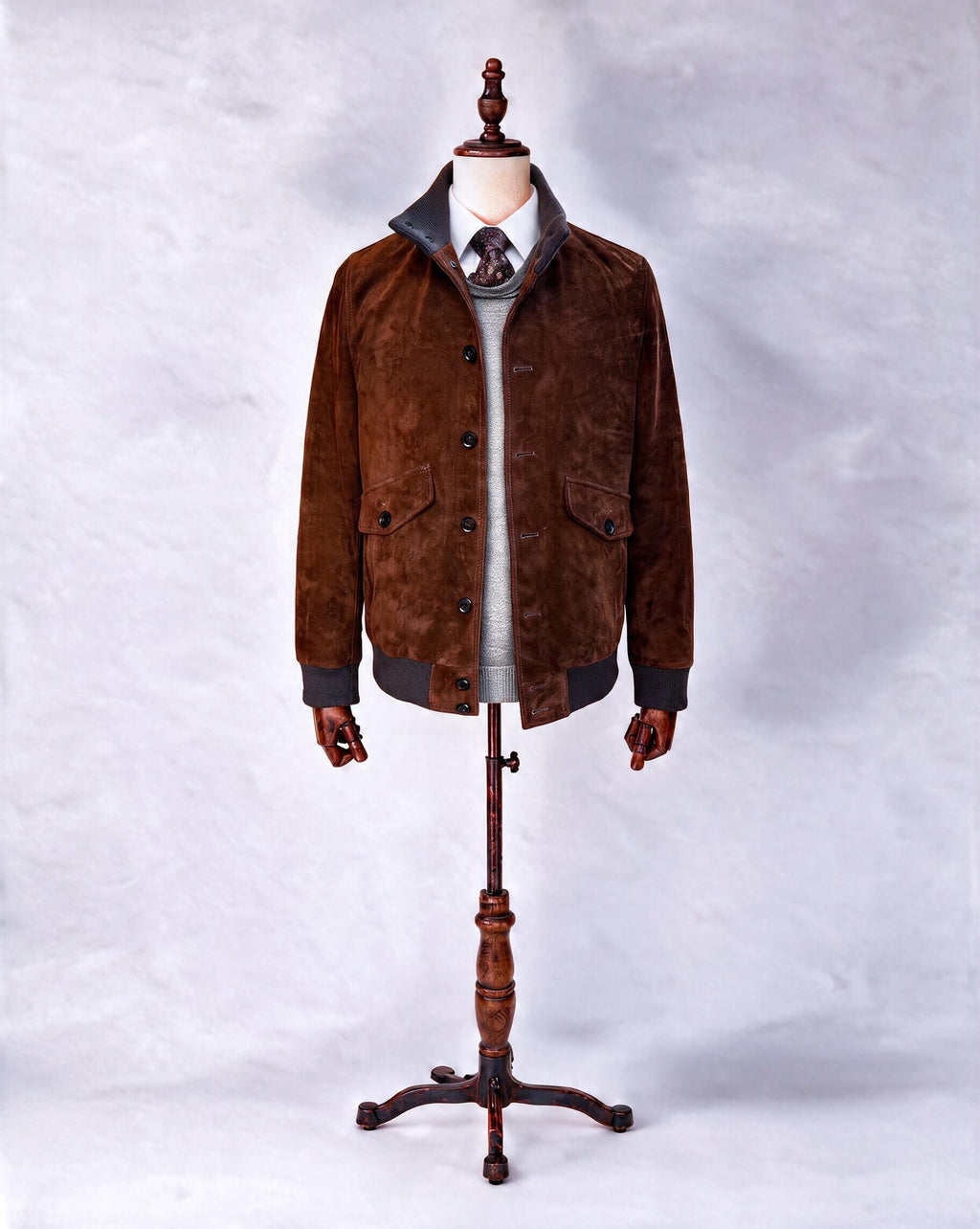 Suede Bomber Jacket