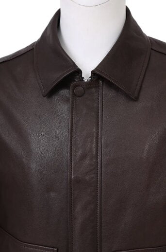 Leather Bomber Jacket