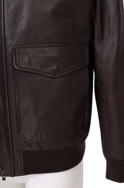 Leather Bomber Jacket