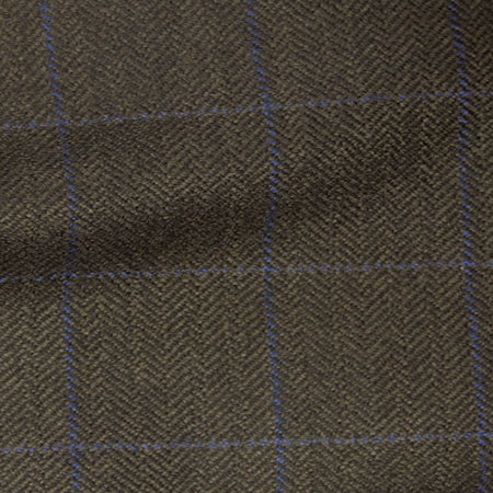 custom Brown Herringbone With Navy WindowPane Tweed sportcoat By Mr Martinez Custom Clothing