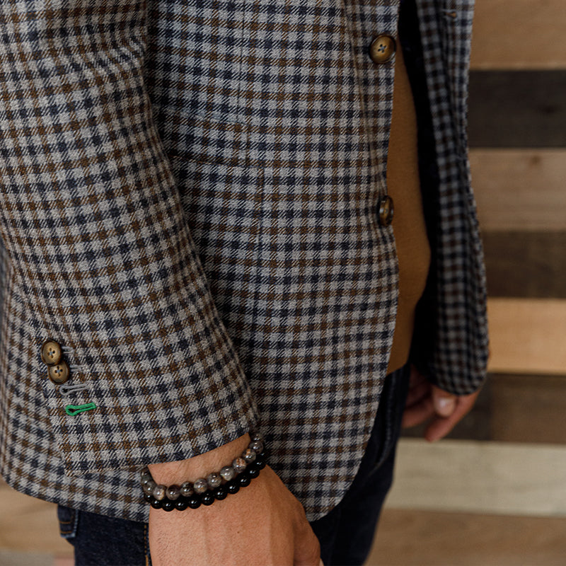 custom angelico guncheck sportcoat By Mr Martinez Custom Clothing
