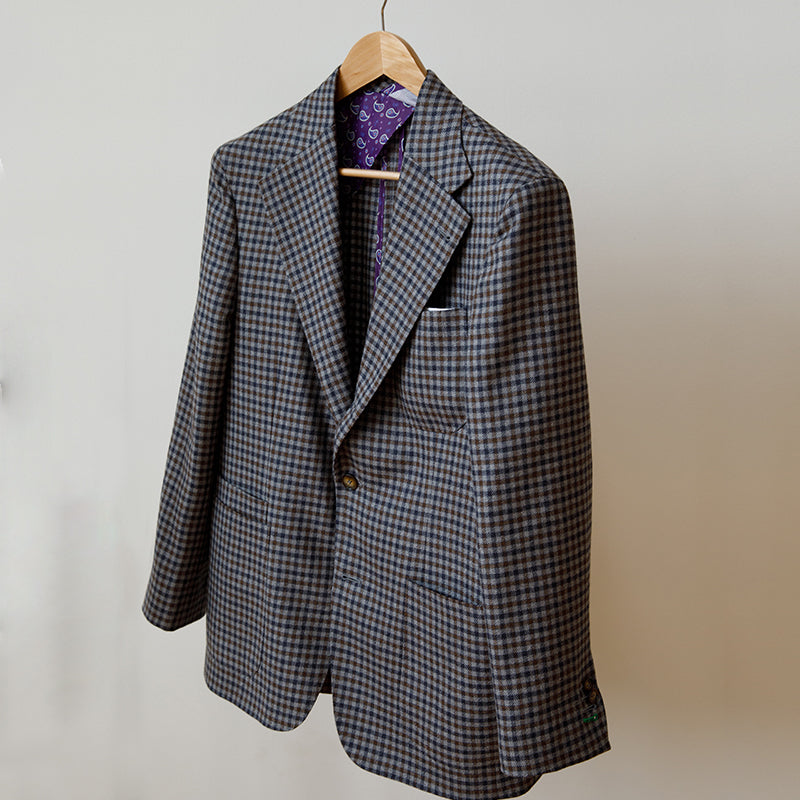 custom guncheck sportcoat By Mr Martinez Custom Clothing